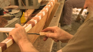 Building a birch bark canoe in Minnesota